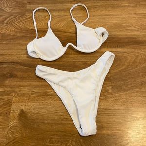 BRAND NEW, never worn shein white bikini set